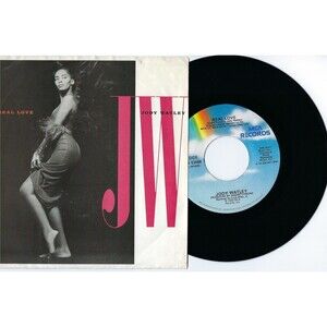 Jody Watley 45 W/PS Real Love / Instrumental on MCA VG+/VG+ Disco House '89